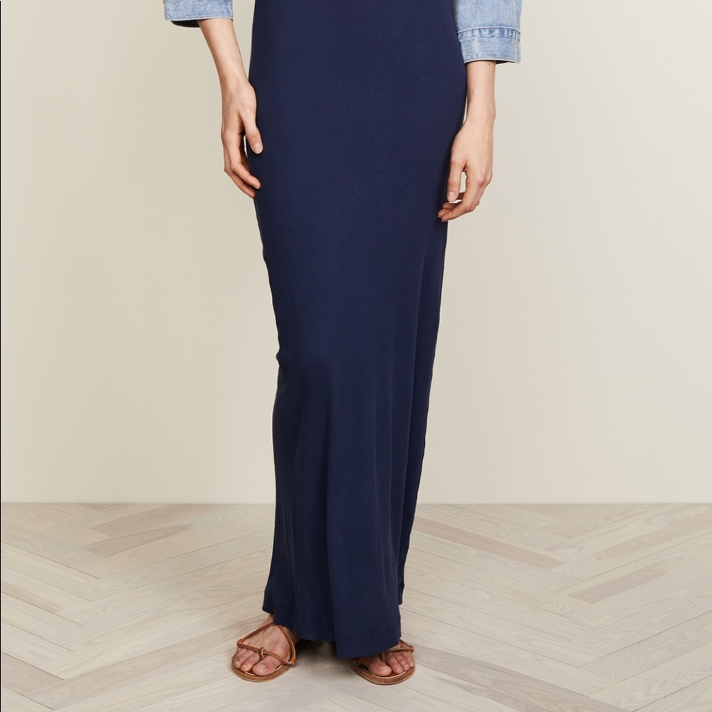 Splendid ribbed maxi dress in navy - Picture 8 of 12